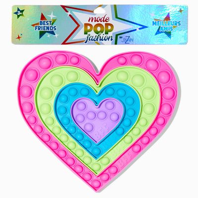 Pop Fashion Best Friends Puzzle Heart Popper Fidget Toy - 4 Pack