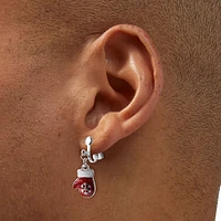 Red Mittens Clip-On Earrings