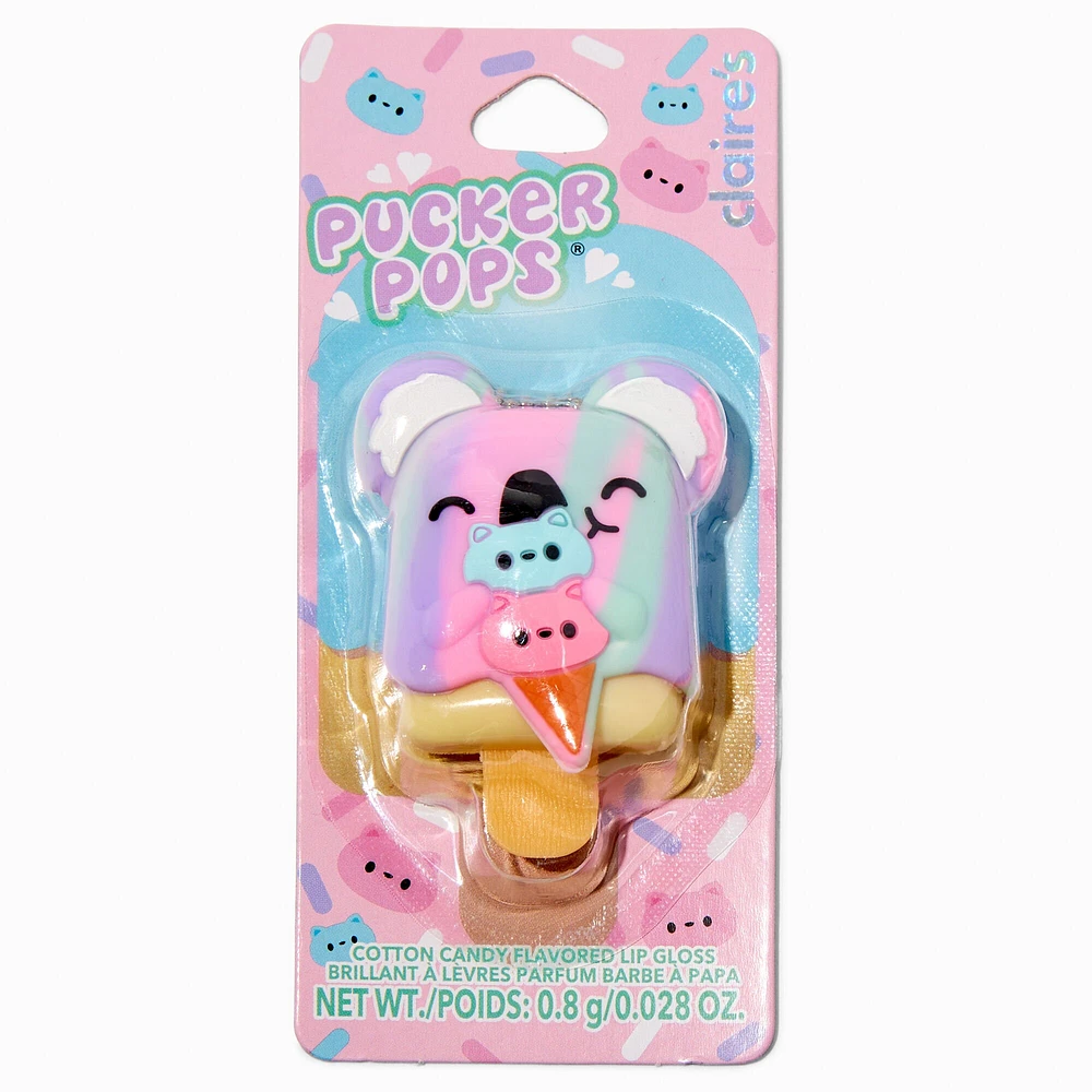 Koala Ice Cream Pucker Pops® Lip Gloss - Cotton Candy