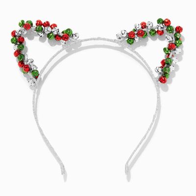 Christmas Cat Ear Jingle Bell Headband