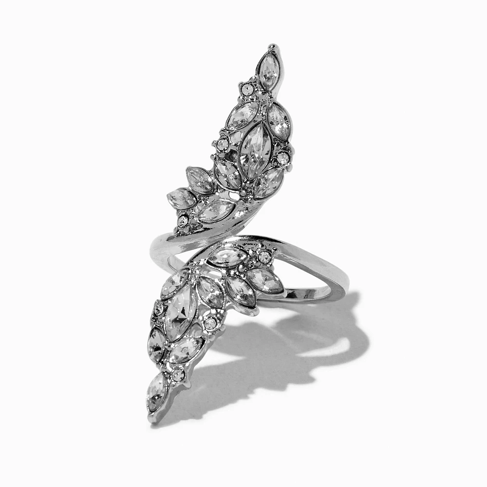 Silver-tone Fairy Wings Wrap Ring