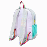 Claire's Club White Holographic Candy Dome Backpack