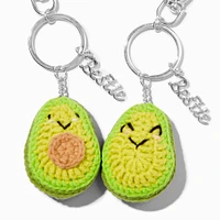 Best Friends Happy Avocado Crocheted Keychains - 2 Pack