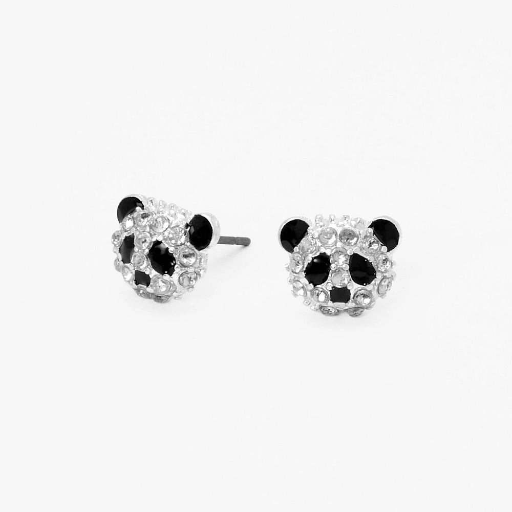 Panda Crystal Stud Earrings