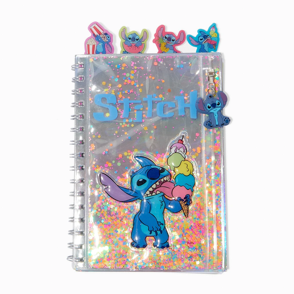 Disney Stitch Claire's Exclusive Foodie Shaker Spiral Notebook