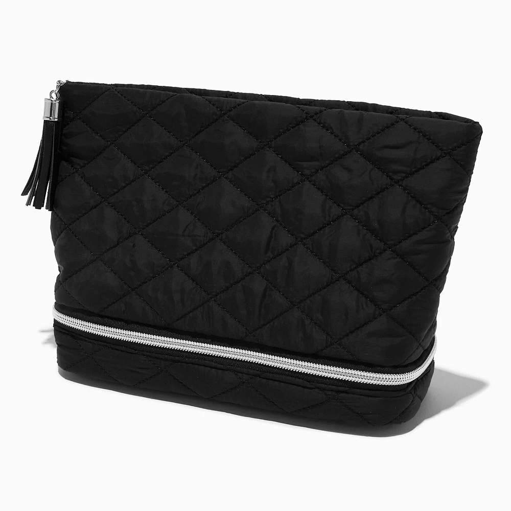 Black Puffy Makeup Bag