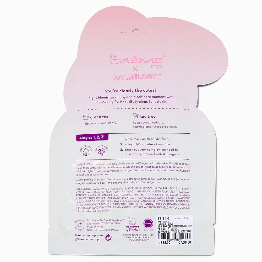 The Crème Shop® x My Melody™ Mellow Melo! Printed Essence Sheet Mask