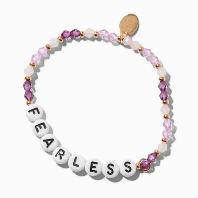 ''Fearless'' Beaded Stretch Bracelet