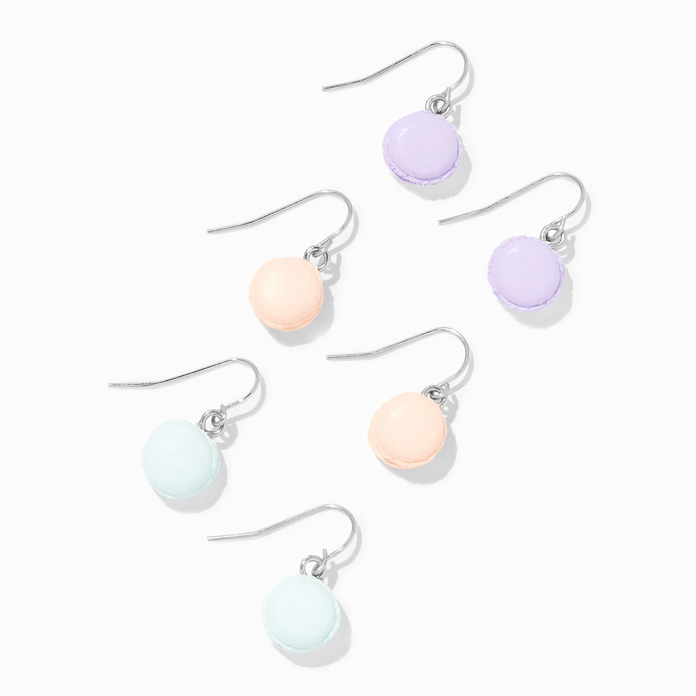 Macaron 1" Drop Earrings - 3 Pack