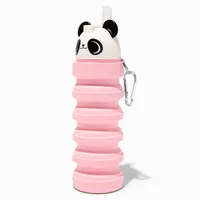 Collapsible Panda Pink Water Bottle