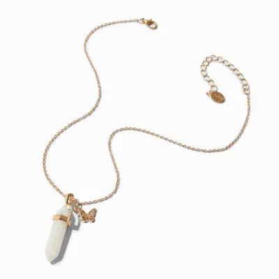 Gold-tone June Birthstone Mystical Gem Pendant Necklace