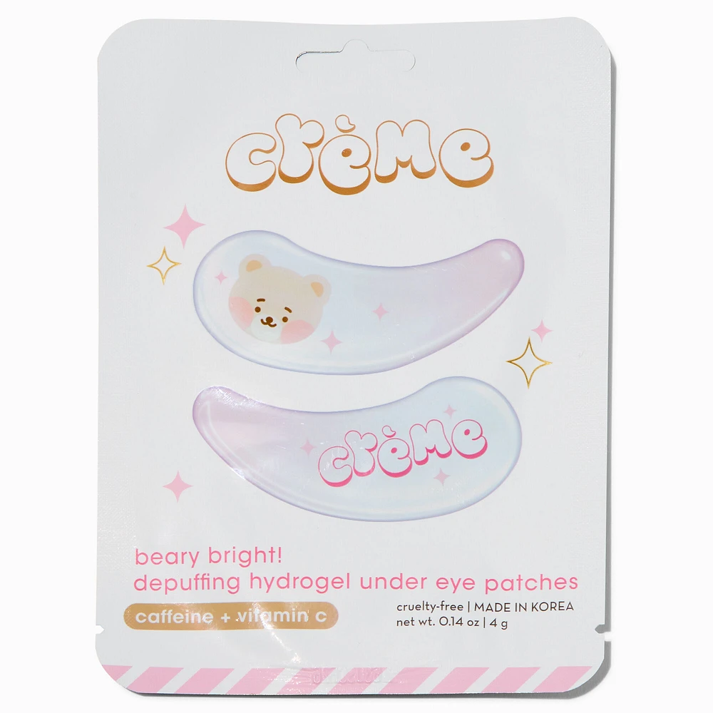 The Crème Shop® Beary Bright! Depuffing Hydrogel Under Eye Patches - 2 Pack