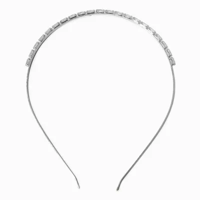 Silver-tone Cubic Zirconia Headband