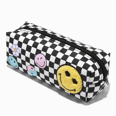 Smiley World® Checkered Pencil Case