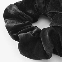 Medium Black Velvet Hair Scrunchie