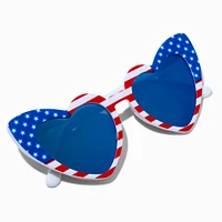 American Flag Heart-Shaped Sunglasses