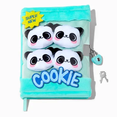 Chibi Panda Bear Cookie Lock Diary
