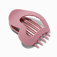 Mauve Heart Yoga Hair Claw 