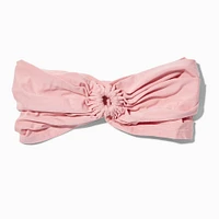Mauve Ruched Keyhole Headwrap