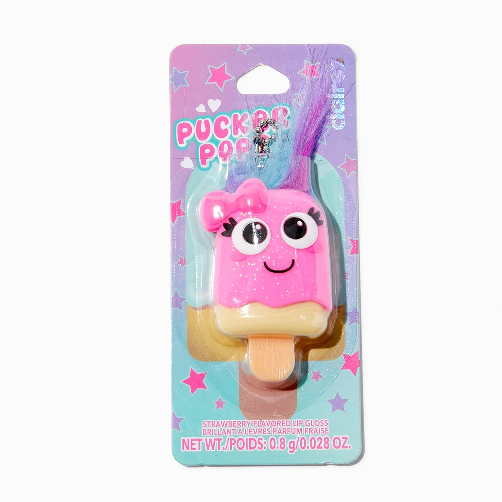 Pucker Pops® Crazy Hair Lip Gloss - Strawberry