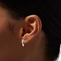 Silver-tone Crystal Earrings Set - 6 Pack