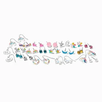 Rainbow Unicorn Earrings Set - 20 Pack