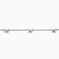 Crystal Bow Cubic Zirconia Gold-tone Choker Necklace