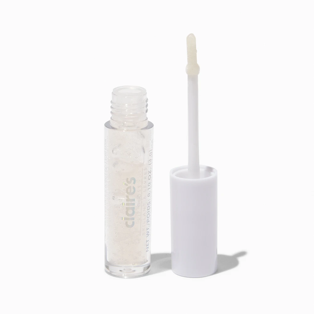 Clear Sparkle Single Lip Gloss Wand