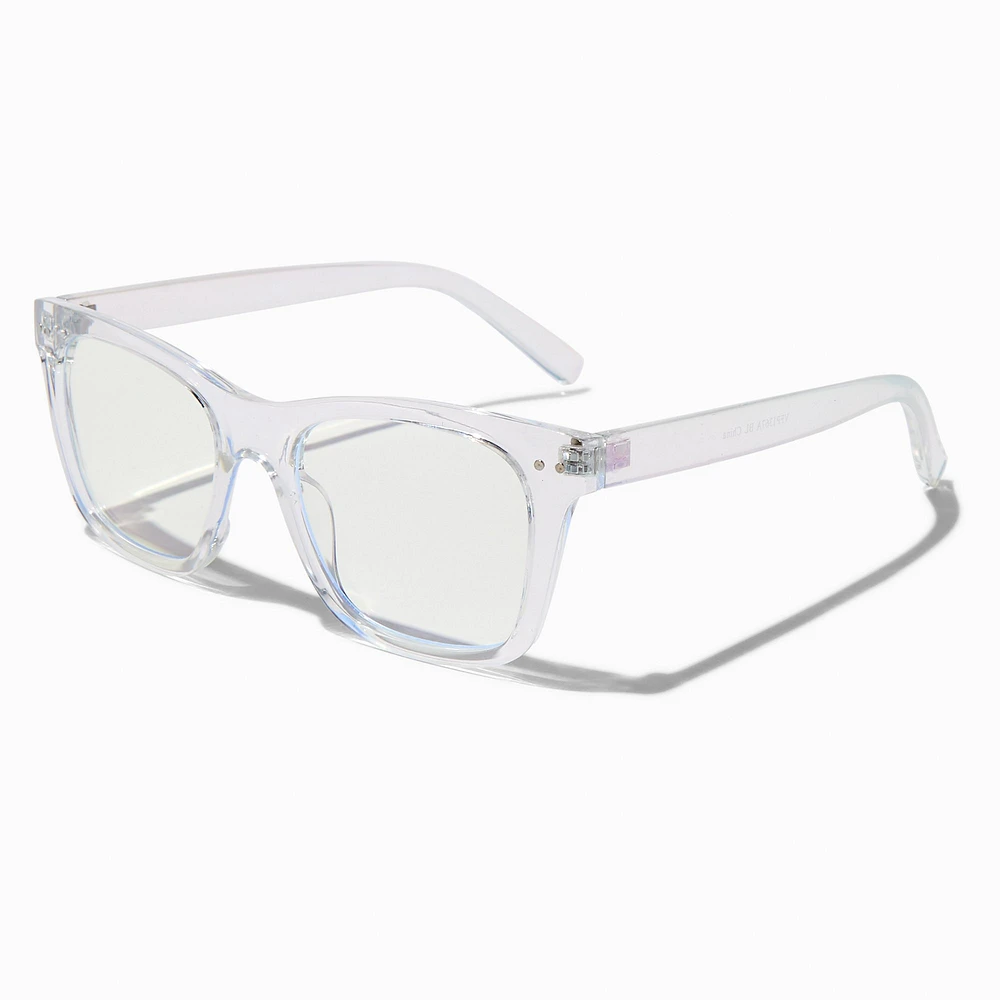 Holographic Retro Clear Lens Frames