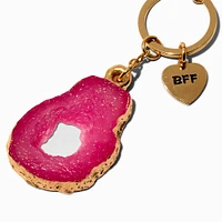 Pink & Purple Quartz Best Friends Keychains - 2 Pack