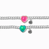 Best Friends Heart Mood Charm Bracelets - 2 Pack