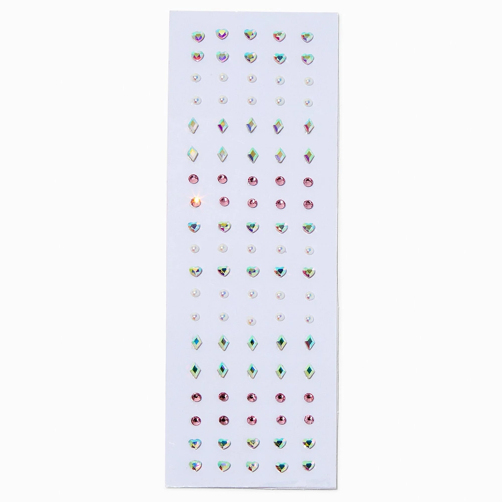 Iridescent Shapes Body Gems - 100 Pack