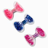Claire's Club Star Confetti Shaker Hair Bow Clips - 6 Pack