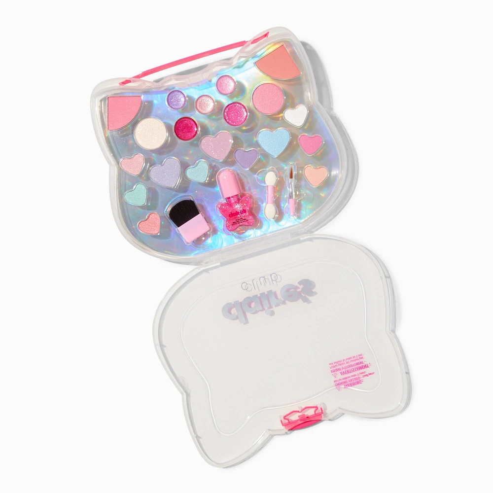 Claire's Club Pink Cat Makeup Case