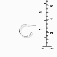 Silver-tone 20mm Hoop Earrings