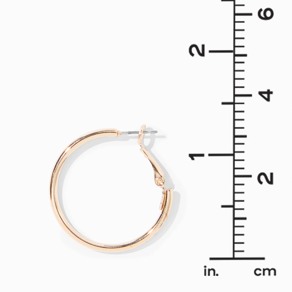 Gold-tone 30mm Hoop Earrings