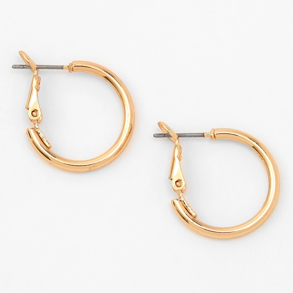 Gold-tone 20mm Hoop Earrings