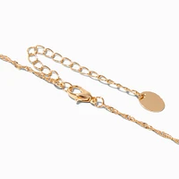 Gold Delicate Twisted Necklace