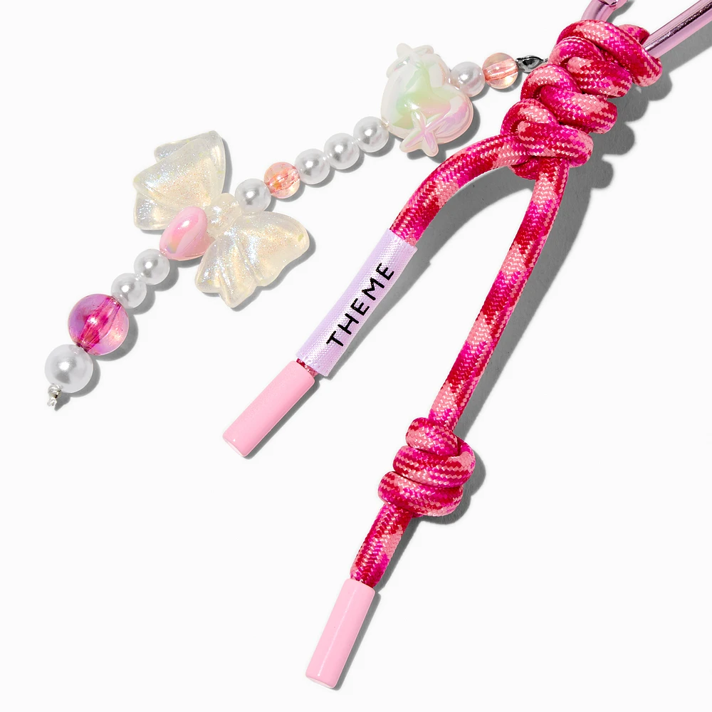 T H E M E x Claire's Pink Bow Cluster Keychain