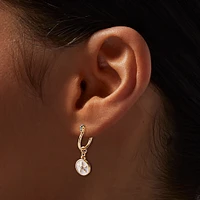 Gold-tone Beach Earring Stackables Set - 6 Pack