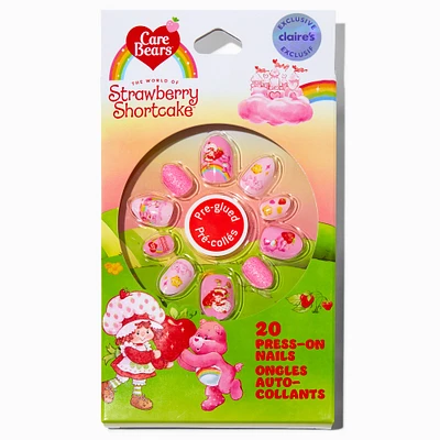 Care Bears™ x Strawberry Shortcake™ Claire's Exclusive Stiletto Press On Faux Nail Set - 20 Pack