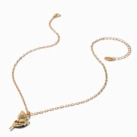 Big Sis & Little Sis Split Butterfly Pendant Necklaces - 2 Pack