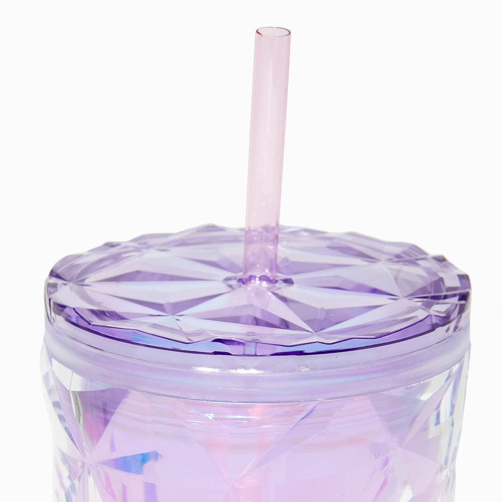 Pink Ombré Faceted Tumbler