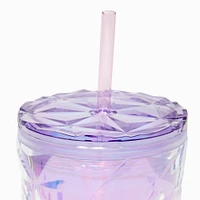 Pink Ombré Faceted Tumbler