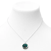 Cats on the Moon Mood Pendant Necklace