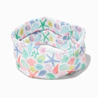 Claire's Club Seashell Printed Headwrap
