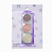 Nude Loose Body Glitter Stack - 3 Pack