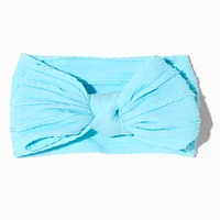 Claire's Club Nylon Ribbed Bow Headwrap