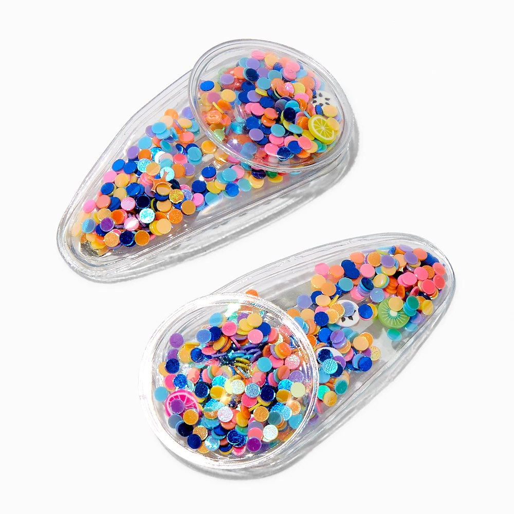 Claire's Club Dots Shaker Snap Hair Clips - 2 Pack