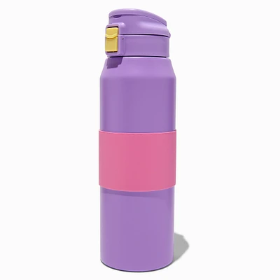 Pink & Purple Colorblock Stainless Steel Water Bottle